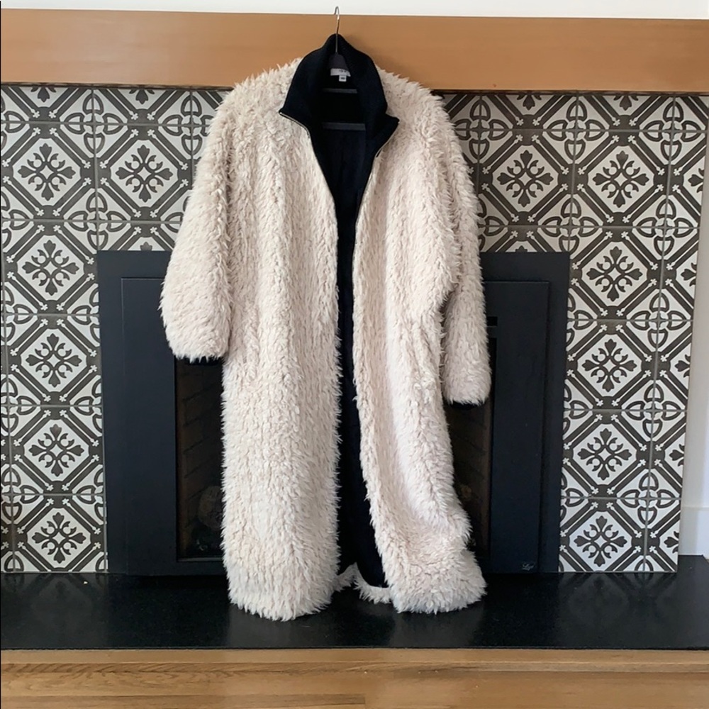 Faux fur coat